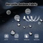 Caprihom 15ft Blue Double-Sided Patio Umbrella