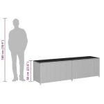 Spacious Black Rattan Patio Storage Box