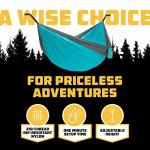Wise Owl Double Hammock - Lightweight Outdoor Travel Set