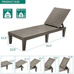 Adjustable Outdoor Chaise Lounge Chairs – Set of 2