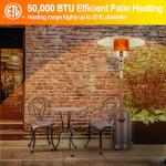 Hykolity 50,000 BTU Outdoor Patio Heater with Table