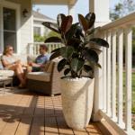 Set of 2 Tall Round 9 Gallon Planters