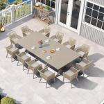 14-Piece Outdoor Patio Dining Set for 12