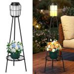 2 Pack Solar Outdoor Lights with Plant Stands