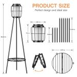 2 Pack Solar Outdoor Lights with Plant Stands