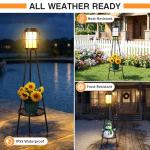 2 Pack Solar Outdoor Lights with Plant Stands