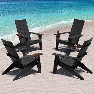 Modern Oversize Adirondack Chairs Set of 4