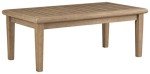 Ashley Gerianne Outdoor Eucalyptus Wood Coffee Table