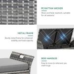 YITAHOME 90 Gallon Wicker Storage Bench with Cushion