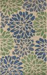Zinnia Modern Floral Outdoor Area Rug, 8x10