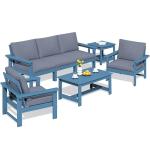 7-Piece Outdoor Patio Sectional Sofa Set