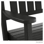 Black POLYWOOD Presidential Rocking Chair
