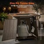 BALI OUTDOORS 28” Propane Fire Pit Table