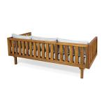 Tina Outdoor Acacia Wood Daybed with Teak Finish