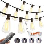 Addlon 150 FT Waterproof Outdoor String Lights