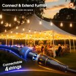 Addlon 150 FT Waterproof Outdoor String Lights