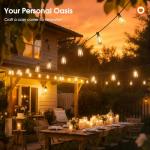 Addlon 150 FT Waterproof Outdoor String Lights