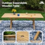 7-Piece Acacia Wood Patio Dining Set for 6