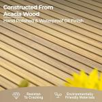 7-Piece Acacia Wood Patio Dining Set for 6