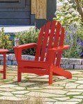 Sunset Red Classic Adirondack Patio Chair