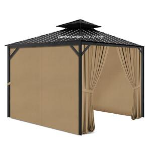 AONEAR 10' x 12' Gazebo Privacy Curtains Set