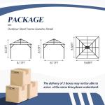 GARTOO 10’x10’ Waterproof Outdoor Canopy Gazebo