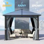 GARTOO 10’x10’ Waterproof Outdoor Canopy Gazebo