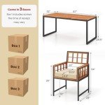 Tangkula 7-Piece Outdoor Dining Set with Cushions