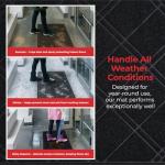 Plaid Universal No-Slip Door Mat - 42 x 35 Inch