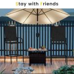 Sundale Outdoor Metal Bar Stool Set of 2