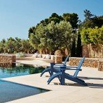 Navy Blue Adirondack Chair Set of 4