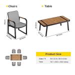 EAST OAK 5-Piece Outdoor Patio Sofa Set