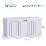YITAHOME 90 Gallon Outdoor Storage Deck Box