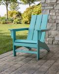 Black Modern Adirondack Chair by POLYWOOD