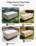 Heavy Duty Waterproof Patio Table Cover - Large