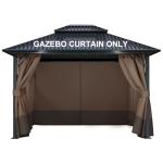 COWVIE 4-Panel Gazebo Privacy Curtain Set