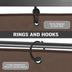 COWVIE 4-Panel Gazebo Privacy Curtain Set