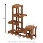 Tioman Hardwood Outdoor Flower Stand in Teak Oil