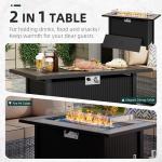 SUNLEI 45" Outdoor Gas Fire Pit Table