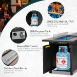 SUNLEI 45" Outdoor Gas Fire Pit Table