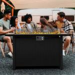 SUNLEI 45" Outdoor Gas Fire Pit Table
