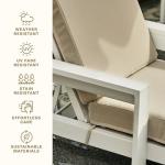 Cabana Stripe Blue & White Outdoor Chaise Cushion