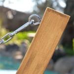 Wooden Arc Hammock Stand for Two, 13 FT