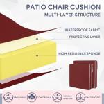 Parkerly Outdoor Chair Cushions - Set of 2, Red