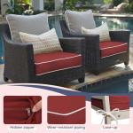 Parkerly Outdoor Chair Cushions - Set of 2, Red