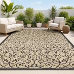 Madrid Vintage Filigree Indoor/Outdoor Area Rug 5x8