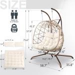 NOBLEMOOD Two-Person Outdoor Egg Swing Chair