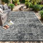 MontVoo Waterproof 5x8 Outdoor Reversible Rug