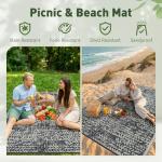 MontVoo Waterproof 5x8 Outdoor Reversible Rug