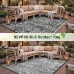 MontVoo Waterproof 5x8 Outdoor Reversible Rug